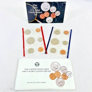 1989 U.S. Mint Uncirculated 10 Coin Set (D & P Mint Marks, Original Envelope) #8 - Picture 1 of 13