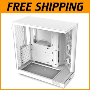 White Mid-Tower Case with Cable Management - Picture 1 of 11