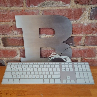 Teclado con cable de aluminio Apple A1243 Macintosh delgado OEM MAC i27 Foto 1 de 4