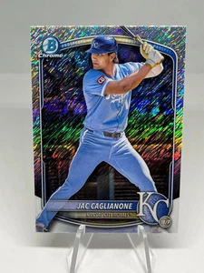 Jac Caglianone 2025 Bowman Chrome Shimmer Refractor #BCP-154 Royals - Picture 1 of 2