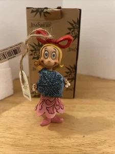 The Grinch by Jim Shore~ Cindy Lou Who Holding a Xmas Ornament ~ Enesco NIB - Picture 1 of 8