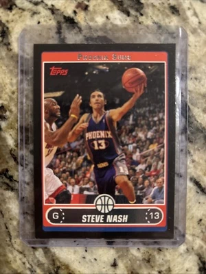 2006-07 NBA Topps Black Border SP/99 HOF Steve Nash, NM - Image 1 of 4