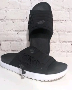 Sandali sportivi donna Nike Asuna Slides nero bianco CW9707-002 taglia 10 EURO 42 - Foto 1 di 12