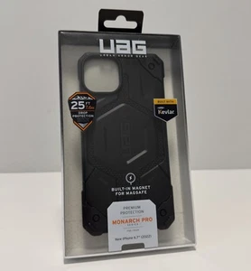 UAG Monarch MagSafe Coque Résistante pour iPhone 14 Plus en Kevlar, Noir - Photo 1 sur 3