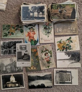 150+ Antique Postcards Holiday Location Photo People Used & Unused - Picture 1 of 4
