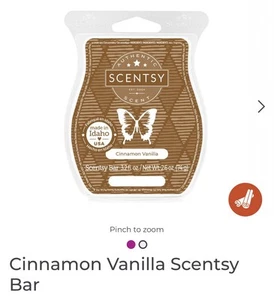 Scentsy wax bars, New FREE SHIPPING. Cinnamon Vanilla Scentsy Bar. - Picture 1 of 2