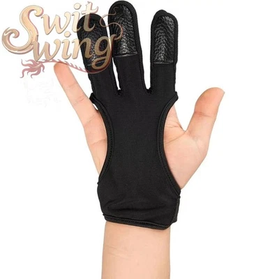 Archery Gloves 3 Fingers Protected Design Arrow Guard for Compound Bow Shooting - Image 1 of 3