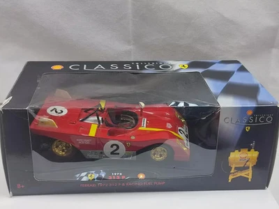 Shell Classico 1/18 1972 Ferrari 312P красный литая модель автомобиля в коробке - Изображение 1 из 2