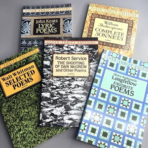 5 Dover Thrift Editions Poems and Sonnets Classic Literature Paperbacks - Picture 1 of 2
