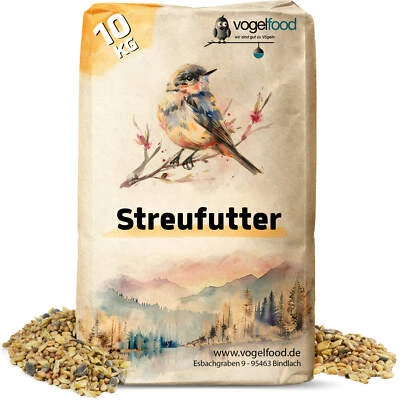 10 kg Streufutter Wildvogelfutter 4 Jahreszeiten Vögel Mischung Vogelfutter - Bild 1 von 4