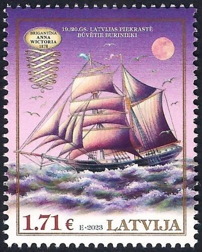 Latvia 2023 (03) Historical Latvian ships - Brigantine Anna Wictoria 1878 - Image 1 of 1