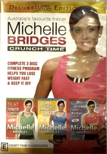 Michelle Bridges Crunch Time Brand New Sealed DVD (3 Disc) Region 4 - Picture 1 of 3