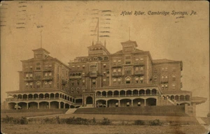 Cambridge Springs,PA Hotel Rider Crawford County Pennsylvania Postcard - Picture 1 of 2