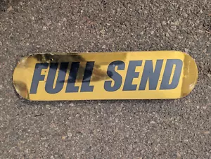 Full Send Nelk Foil Printed 7-Ply Wood Skateboard Deck - 7.75” NEW Gold TS CPFM - Picture 1 of 10