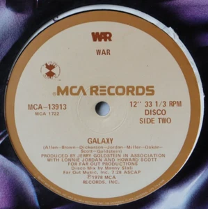 Excellent WAR Galaxy / Good Good Feelin' 12" PROMO 1978 - Picture 1 of 4