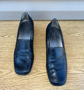 Aerosoles Career Path Womens Black Square Toe Slide Slip On Size 8m - Picture 1 of 19