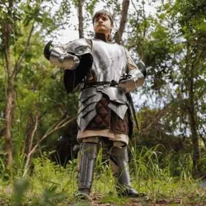Rikomer Steel Full Body Armor Suit | Premium Wearable Medieval Armor for LARP, - Picture 1 of 9