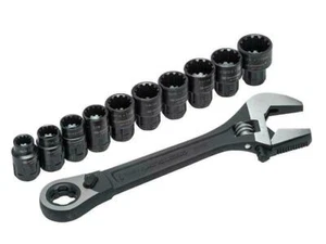 Crescent X6 Pass-Thru Adjustable Wrench Set 11 Piece CRECPTAW8 - Picture 1 of 1