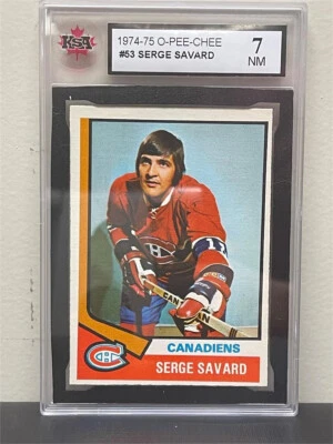 1974 O-PEE-CHEE #53 SERGE SAVARD CANADIENS HOF KSA 7 - Image 1 of 2