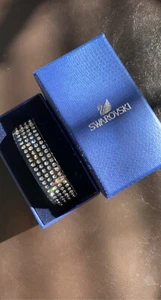 Swarovski Bangle Bracelet Black Vintage 2010 - Bild 1 von 5