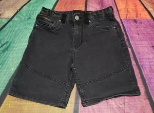 Steve's Jeans Shorts Black Denim Boy's Size 6 - Picture 1 of 4