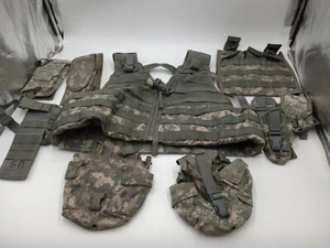 USGI ACU MOLLE 2 FLC Vest w/ 2 Canteens+ 10 POUCHES Molle II - Picture 1 of 7