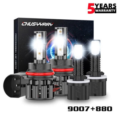 Combo de faros antiniebla altos y bajos LED 6000K para Chevy Cavalier 2000-2005 Foto 1 de 4