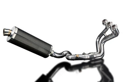 Yamaha FJ-09 Tracer 900 Delkevic 3-1 Exhaust 14" Carbon Fiber Oval Muffler 15-20 - Image 1 of 4