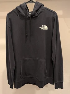 THE NORTH FACE Herren Schwarz Baumwollmischung Red Box Logo Pullover Hoodie Größe L - Bild 1 von 3