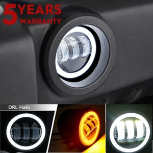 Par de luces antiniebla LED de parachoques redondas de 4 pulgadas para Dodge Magnum 2005 2006 2007 2008 EE. UU. - Imagen 1 de 16