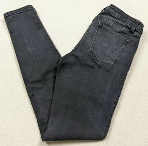 Prana London Skinny Jeans Faded Black Stretch Women's Size 2/26 Low Rise 27x29.5 - Picture 1 of 12