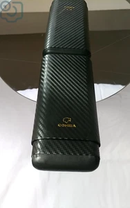 Carbon Fiber Cigar Case  with Wood Tubes  NIB - Picture 1 of 12