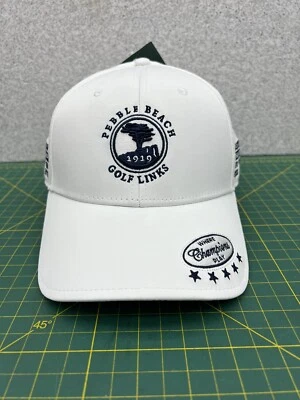 Pebble Beach Golf Course Links PGA Championship White Embroidered Hat Cap - NEW!