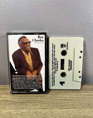 Ray Charles ‎– Friendship -  Columbia ‎– FCT 39415 - Cassette Tape - 1984 - Image 1 of 3