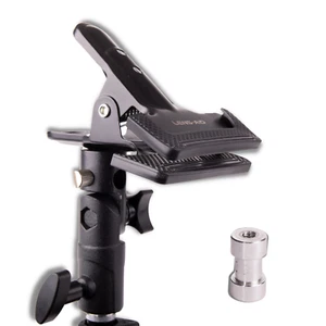Lens-Aid Foto Reflektor Klemme, Studio Stativ Fotohintergrund Halter 1/4" 3/8" - Bild 1 von 8
