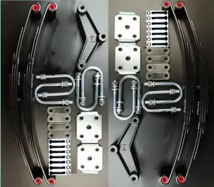 Trailer leaf spring and replace kit for 7k 7,000 lb tandem Zerk 1750 lb springs - Picture 1 of 4