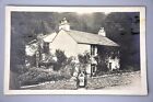 R And L Postcard Dove Cottage Grasmere Old Lady Posing 1917