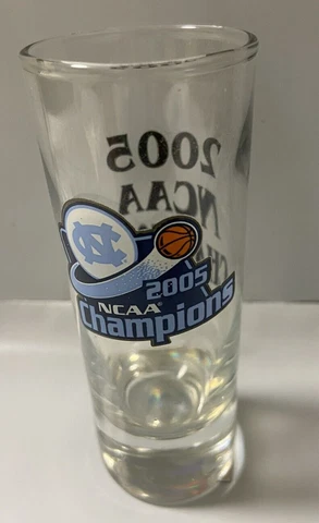 North Carolina Tar Heels 2005 NCAA Champions Tall 4"  Shot Glass Cover