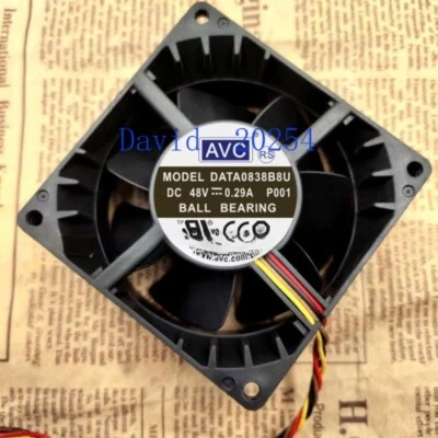 AVC DATA0838B8U 48V 0.29A 8038 8cm 4-wire PWM double ball fan - Image 1 of 3