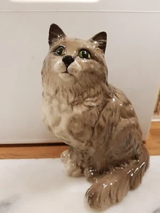 Large Beswick Persian Grey Cat Mint H8" X W6" - Picture 1 of 5