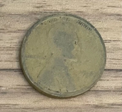 1918 D Lincoln Wheat Cent  Penny Error ~Good Split Off Lamination Reverse~ - Image 1 of 3