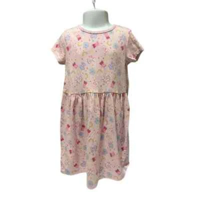 Girls Peppa Pig Pink SS dress Size 5T - Image 1 of 3