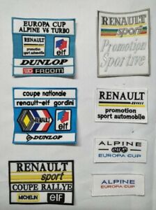 ecusson patch renault sport coupe national elf gordini rallye europa cup alpine 