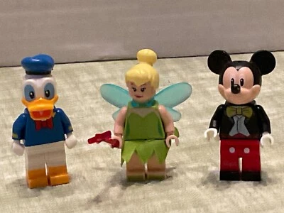 Lego 71040 Disney Castle mini figures Tinkerbell, Mickey & Donald,  Set of 3🎁😊 - Image 1 of 4