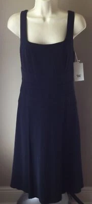 WORTH Sleeveless BLACK DRESS 8 NEW Fit & Flare NWT Lined COCKTAIL Party - Image 1 of 2