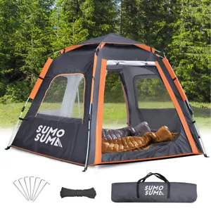 4 Personen Campingzelt Kuppelzelt Automatisch Wasserdicht Winddicht Familienzelt - Bild 1 von 10