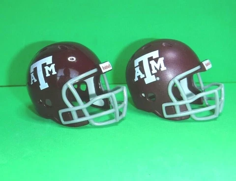 Texas A & M Riddell Pocket Pro football helmet lot of 2 Cover