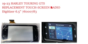 19-23 HARLEY Davidson TOURING GTS REPLACEMENT TOUCH-SCREEN RADIO Digitizer 6.5" - Picture 1 of 3
