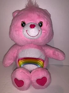 Care Bears 2012 Hasbro American Greetings Pink Rainbow Cheer Plush 13" - Picture 1 of 10