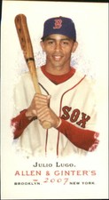 2007 Topps Allen and Ginter Mini Boston Red Sox Baseball Card #294 Julio Lugo